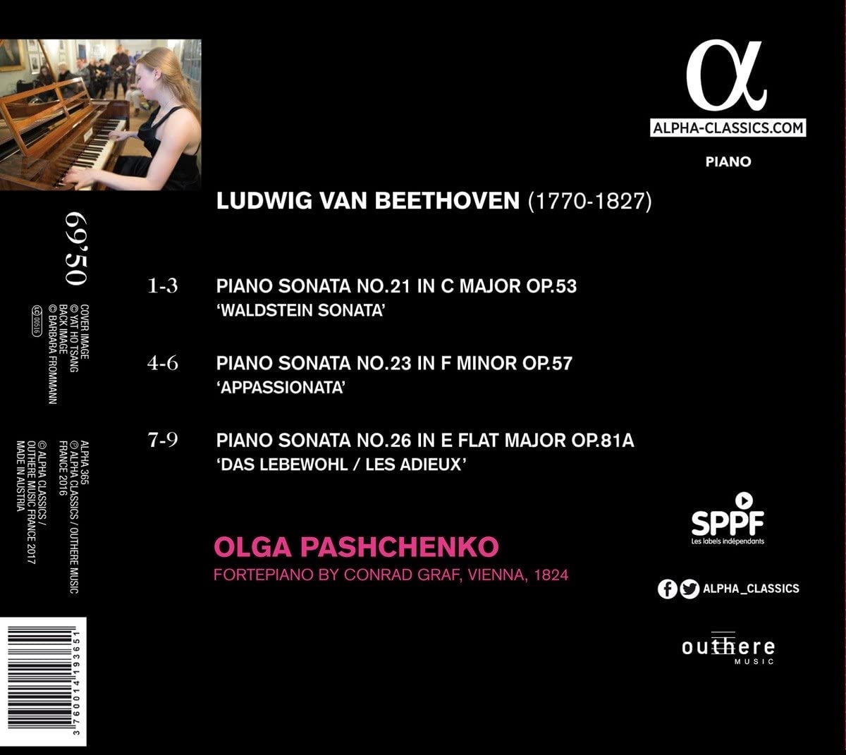 Beethoven: Appassionata; Les Adieux; Waldstein - slide-1