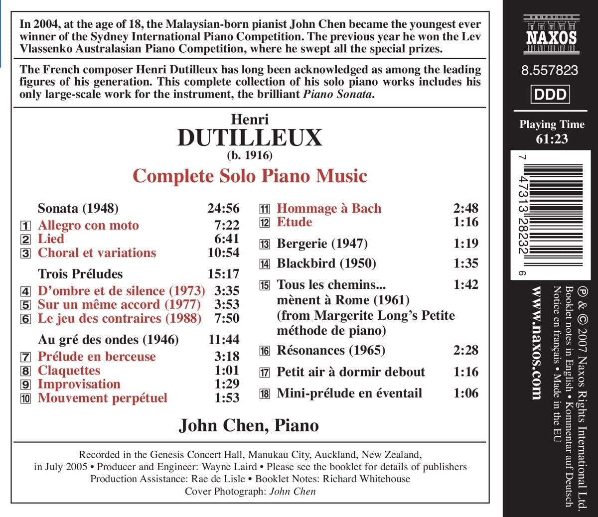 DUTILLEUX: Complete Solo Piano Music - slide-2