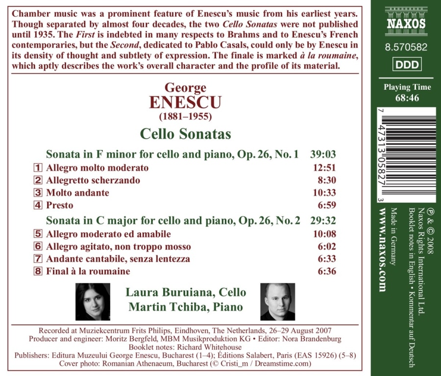 Enescu George: Cello Sonatas - slide-1