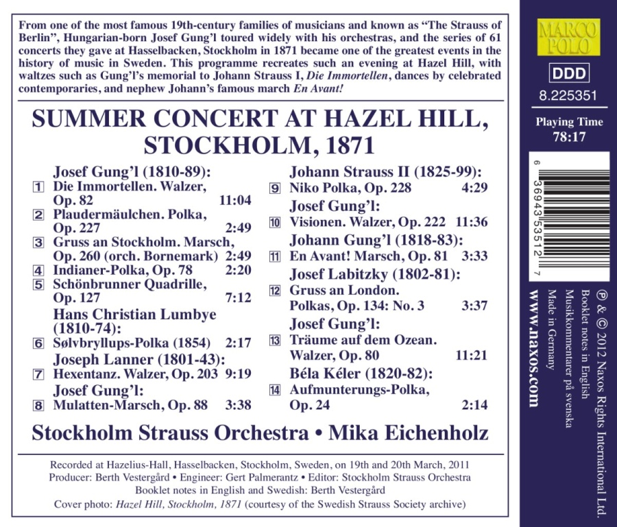 Summer Concert at Hazel Hill 1871 - Gung’l, Lumbye, Lanner, Labitzky, Kéler - slide-1