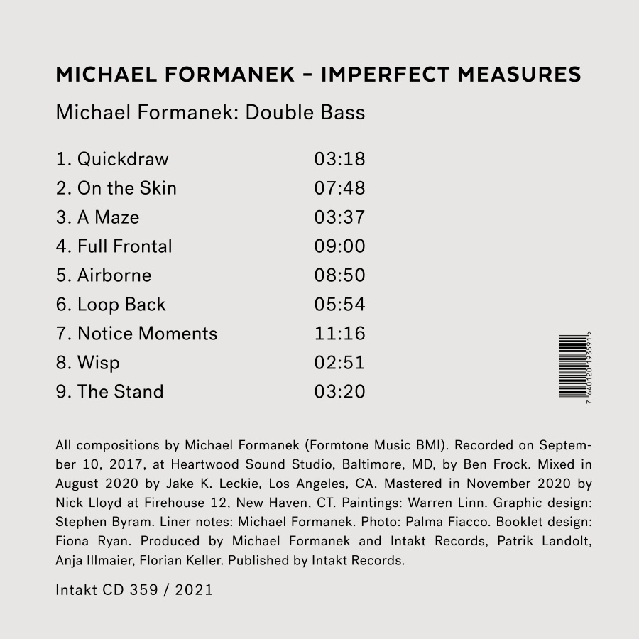 Michael Formanek: Imperfect Measures - slide-1