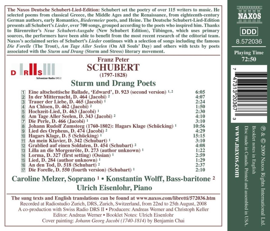 Schubert: Sturm und Drang Poets - Deutsche Schubert-Lied-Edition 31 - slide-1