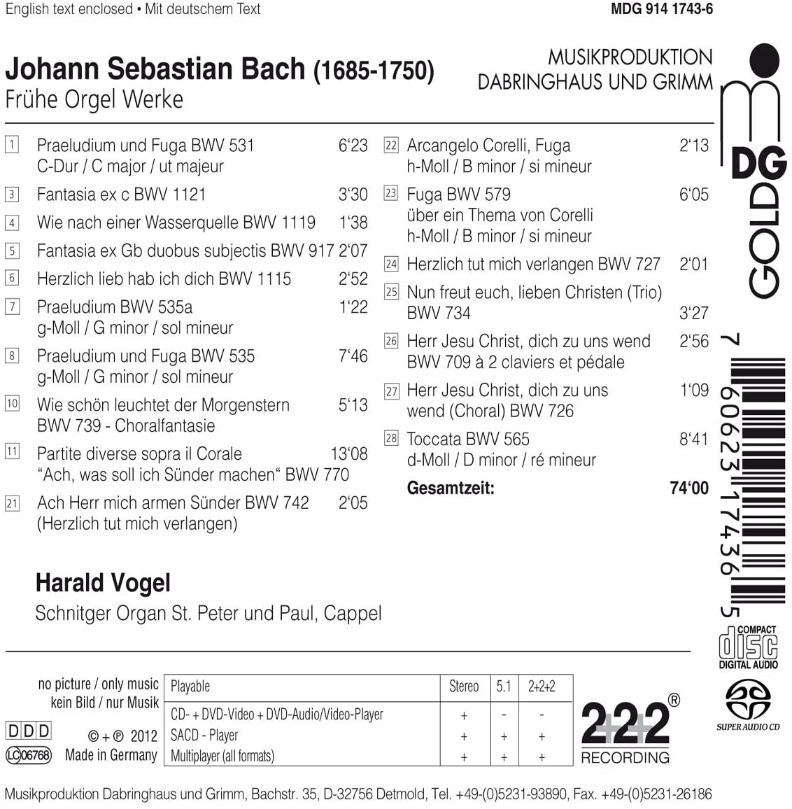 Bach: Early Organ Works - slide-1