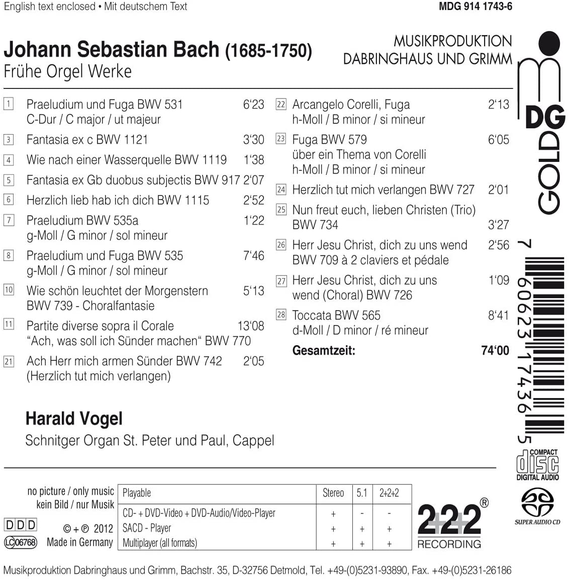 Bach: Early Organ Works - slide-1