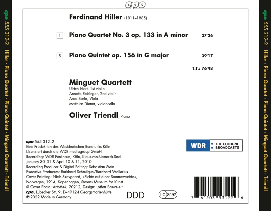 Hiller: Piano Quartet op. 133; Piano Quintet op. 156 - slide-1