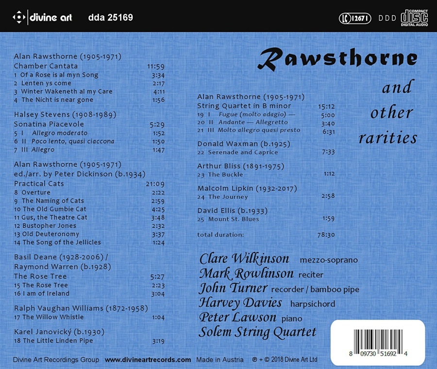 Rawsthorne and other Rarities - slide-1