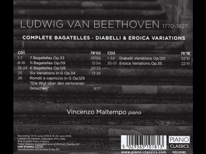 Beethoven: Complete Bagatelles; Diabelli & Eroica Variations - slide-1