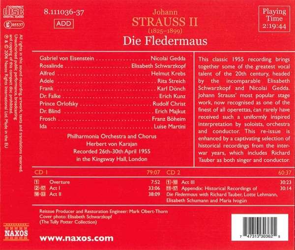 Strauss Johann Jr: Die Fledermaus, 1955 - slide-1