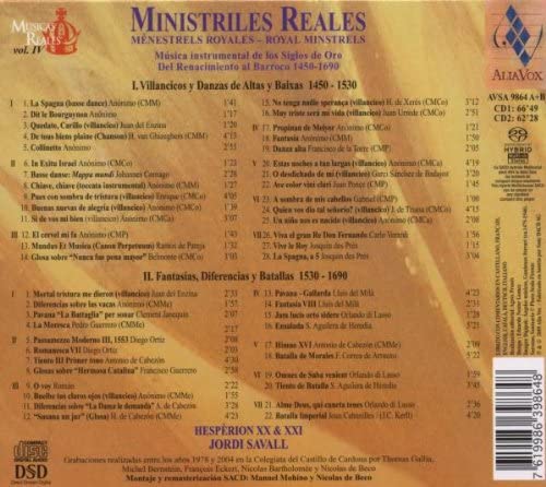 Ministriles Reales - Royal Minstrels - hiszpańskie i francuskie tańce z XVI i XVII wieku     2 SACD - slide-1