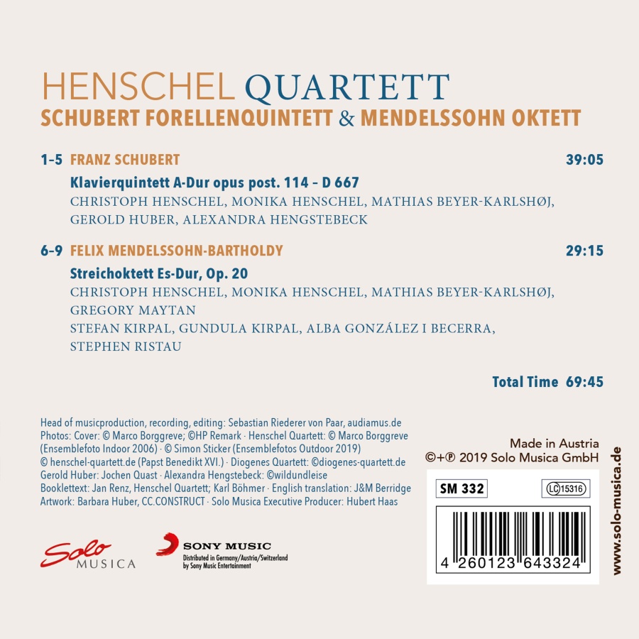 Schubert: Trout Quintet; Mendelssohn: Octet - slide-1