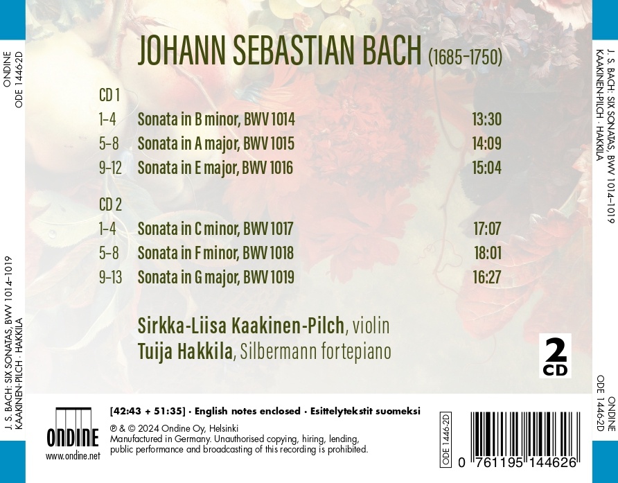 Bach: Six Sonatas, BWV1014-1019 - slide-1