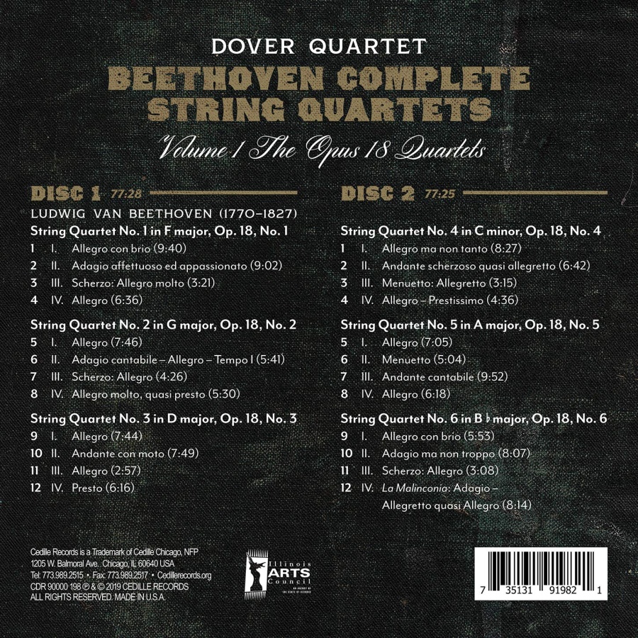 Beethoven: Complete String Quartets Vol. 1, op. 18 - slide-1