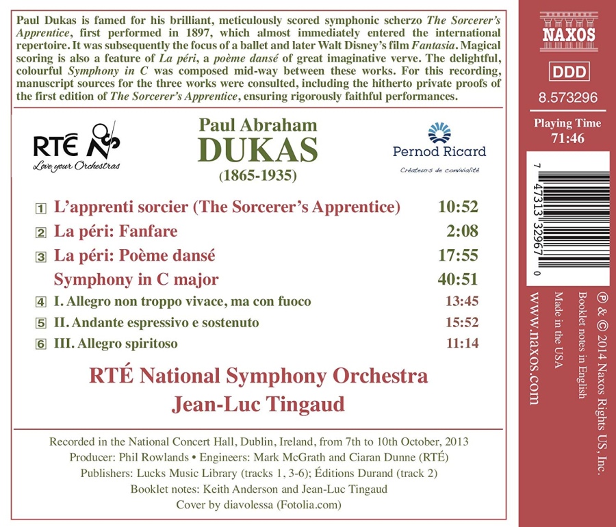 Dukas: Symphony in C, The Sorcerer’s Apprentice, La Peri - slide-1