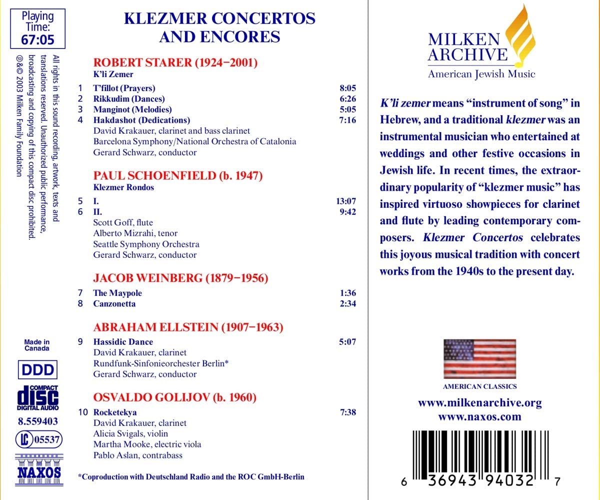 KLEZMERS CONCERTOS - KRAKAUER - slide-1