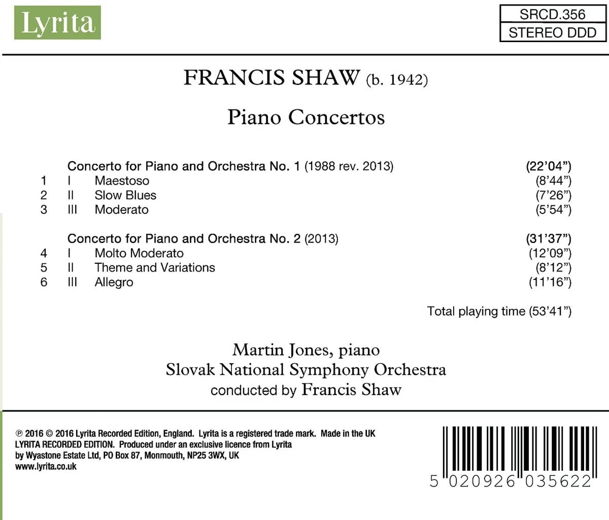 Shaw: Piano Concertos Nos. 1 & 2 - slide-1