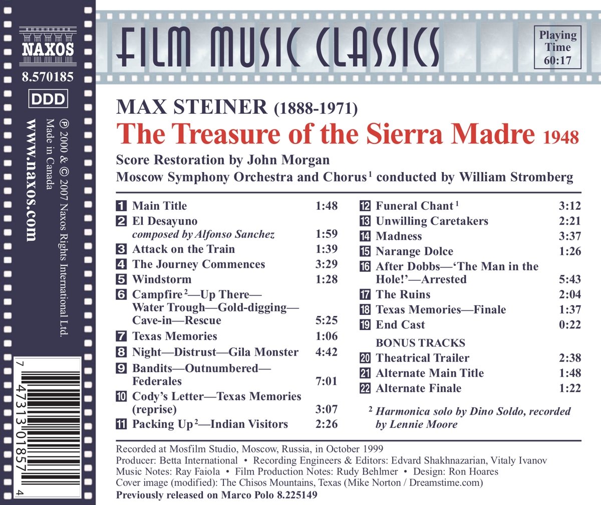 STEINER: Treasure of the Sierra Madre - slide-1