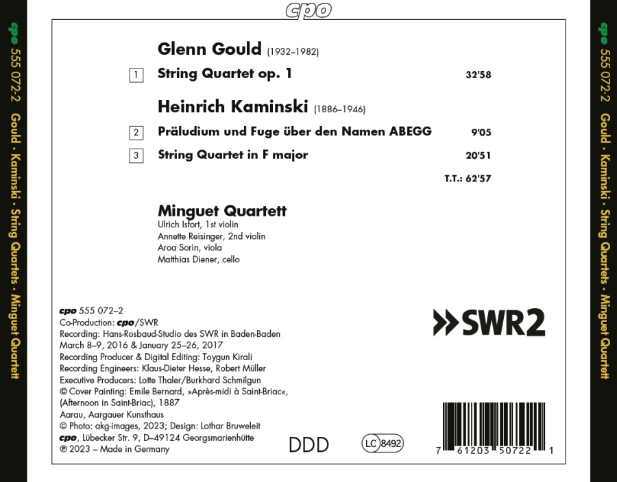 Gould; Kaminski: String Quartets - slide-1