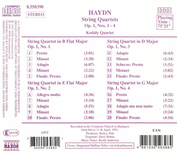 Haydn: String Quartets - slide-1