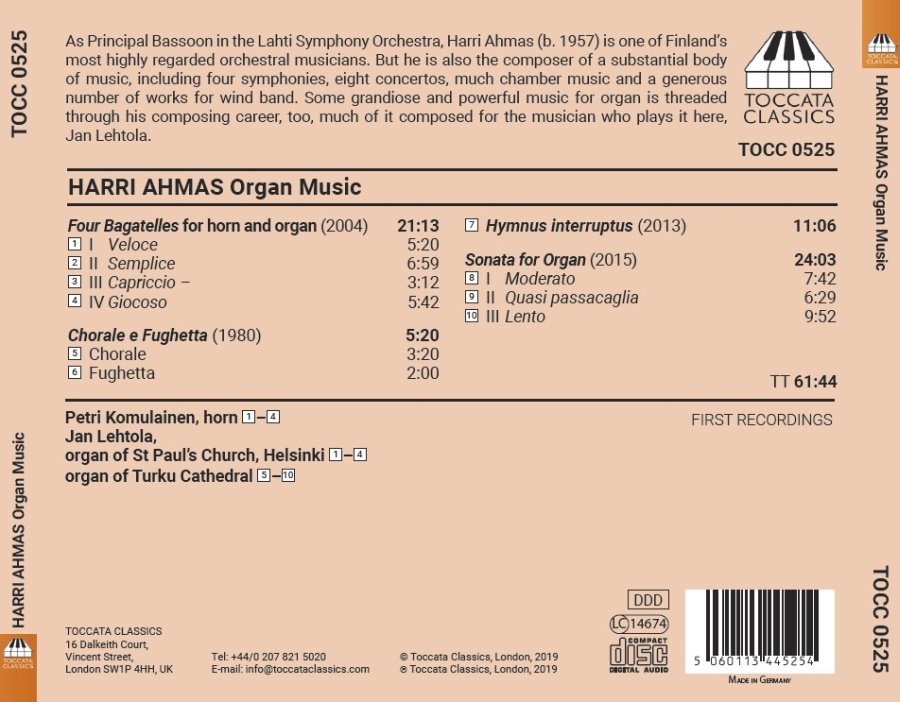 Ahmas: Organ Music - slide-1