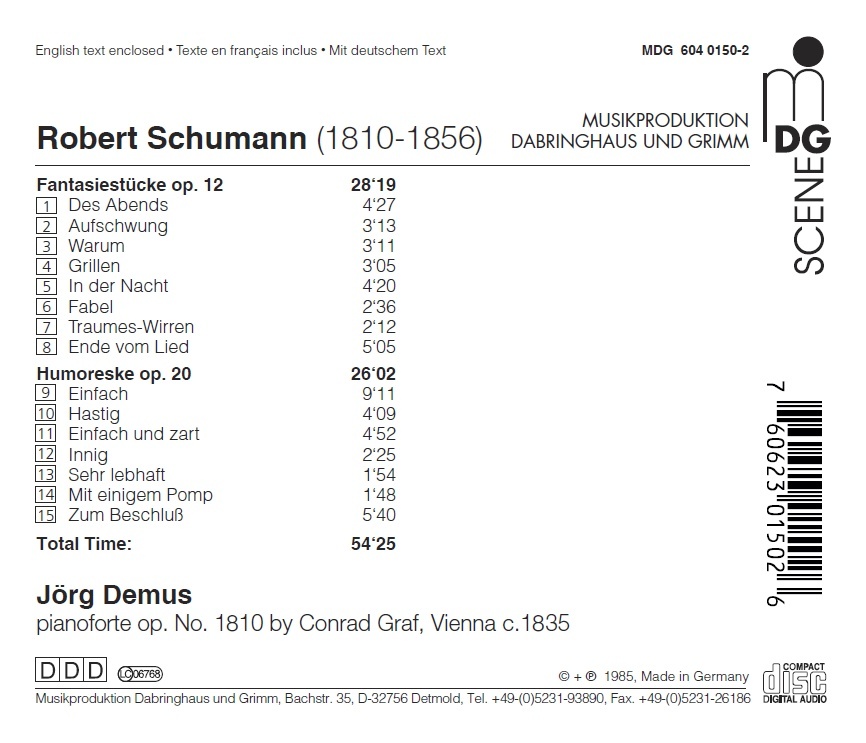Schumann: Fantasiestücke & Humoreske - slide-1