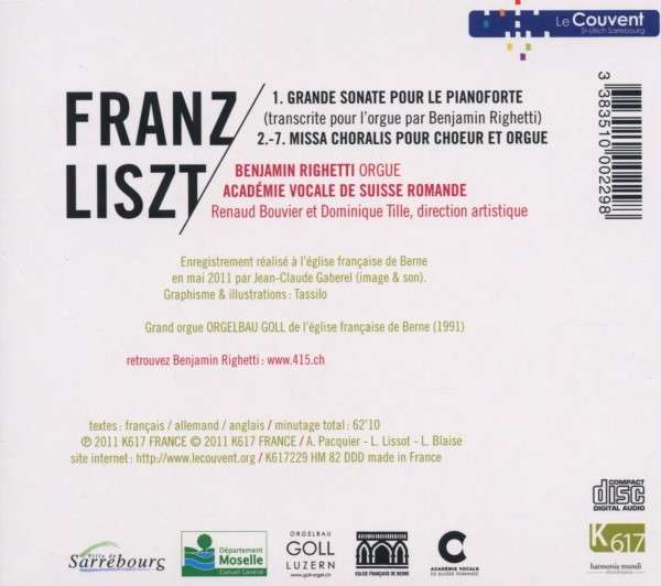 Liszt: Organ Sonata, MIssa Choralis - slide-1