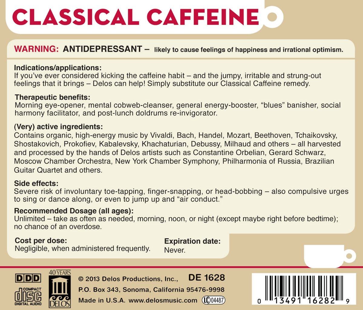 Classical Caffeine - Bach, Mozart, Khachaturian, Tchaikovsky,Vivaldi, ... - slide-1