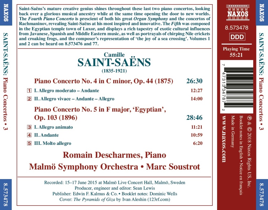 Saint-Saens: Piano Concertos Nos. 4 & 5 - slide-1