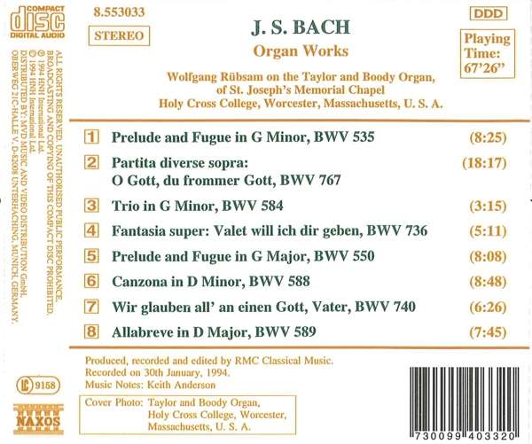 Bach: Organ Works - slide-1