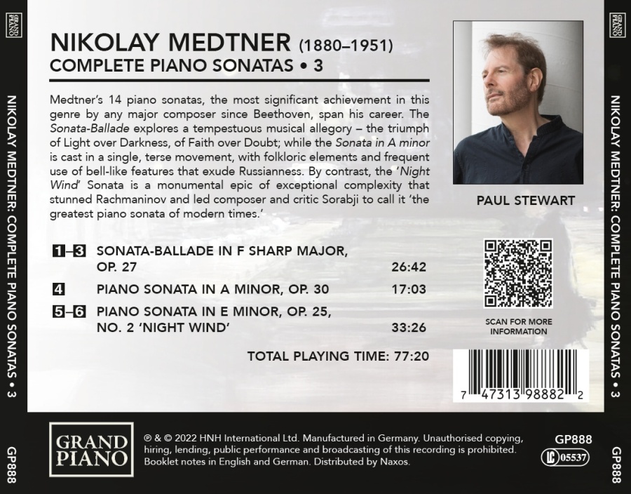 Medtner: Complete Piano Sonatas Vol. 3 - slide-1