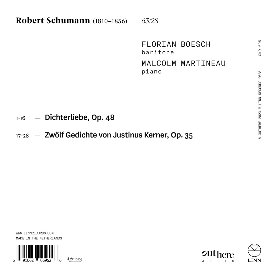 Schumann: Dichterliebe; Kerner Lieder - slide-1