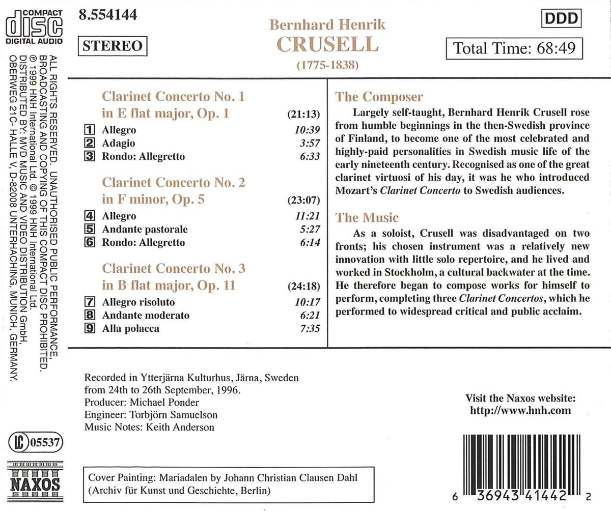 CRUSELL: Clarinet Concertos - slide-1