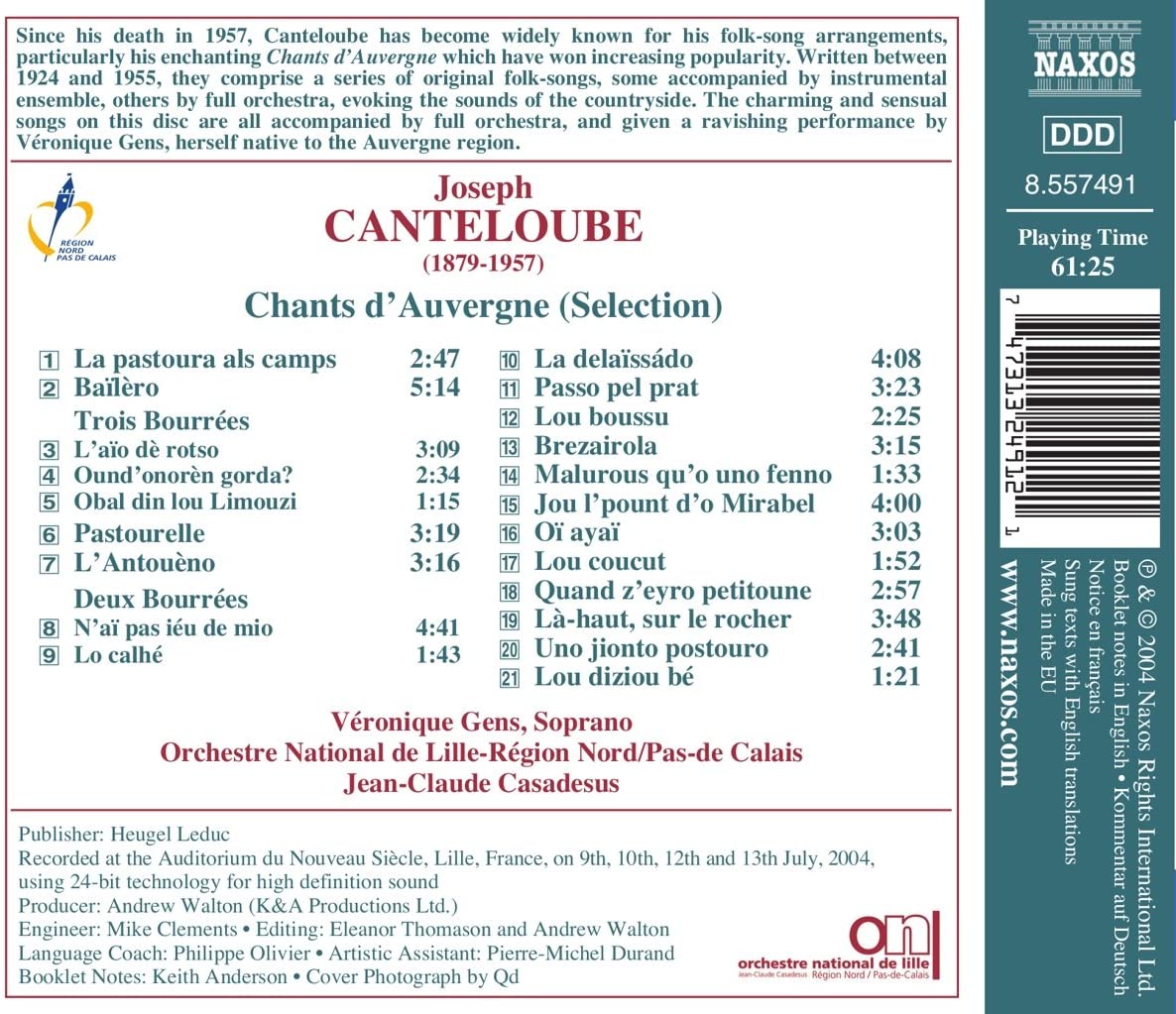CANTELOUBE: Chants d'Auvergne - slide-1