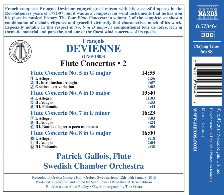 Devienne: Flute Concertos Vol. 2 - Nos. 5 - 8 - slide-1