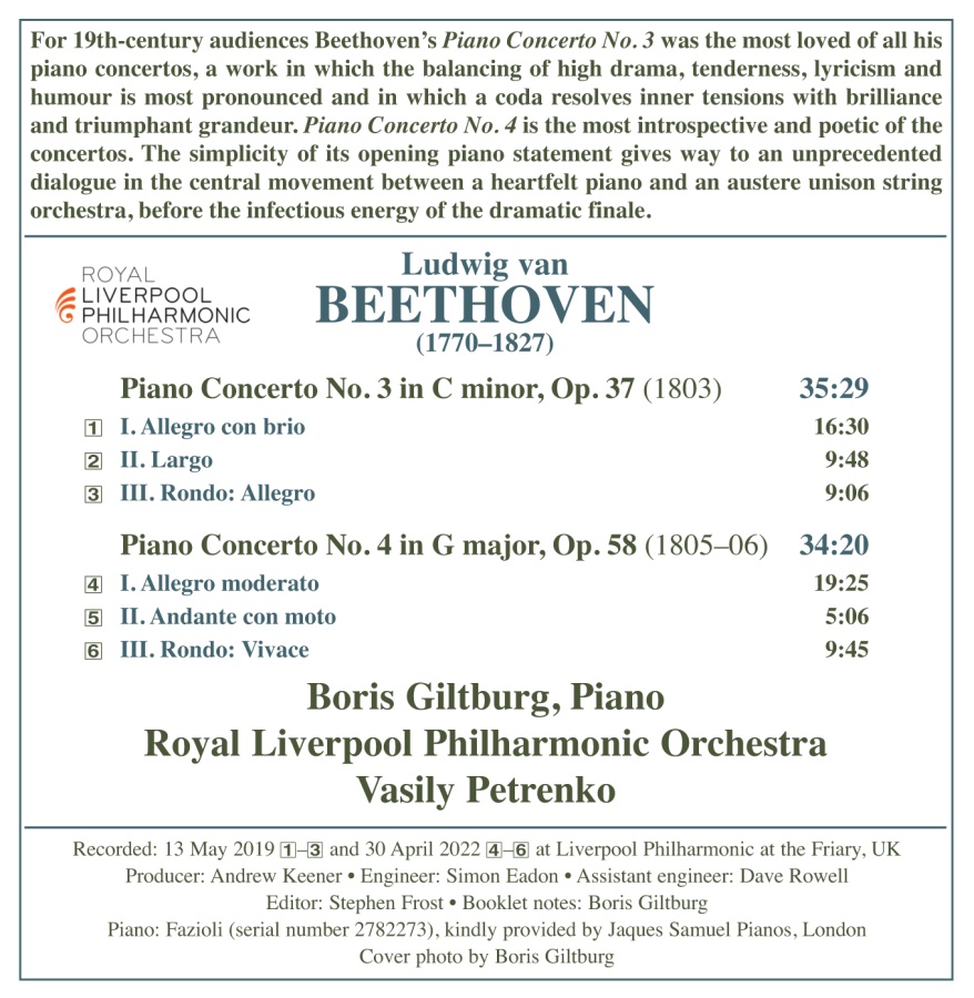 Beethoven: Piano Concertos Nos. 3 and 4 - slide-1