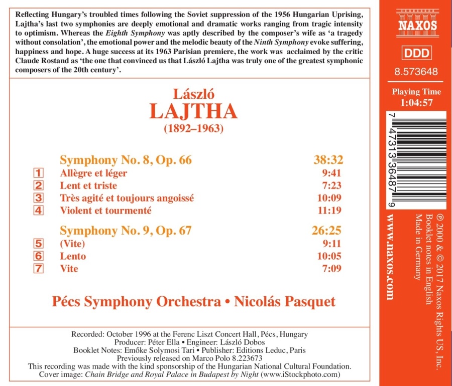 Lajtha: Symphonies Nos. 8 & 9 - slide-1