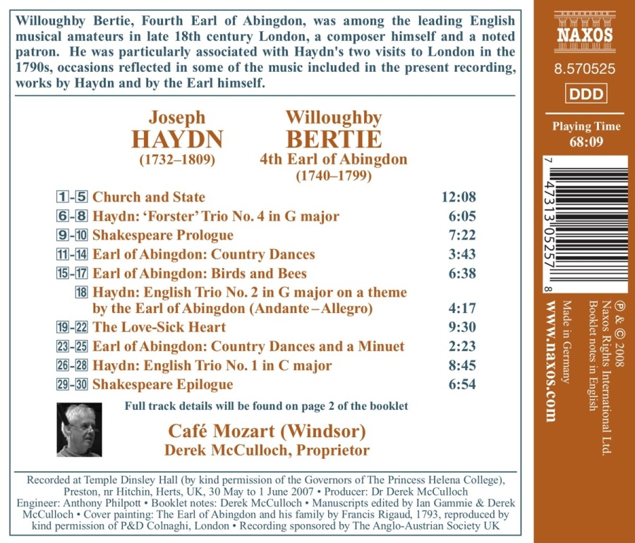 HAYDN and the EARL OF ABINGDON  -  Songs - slide-1