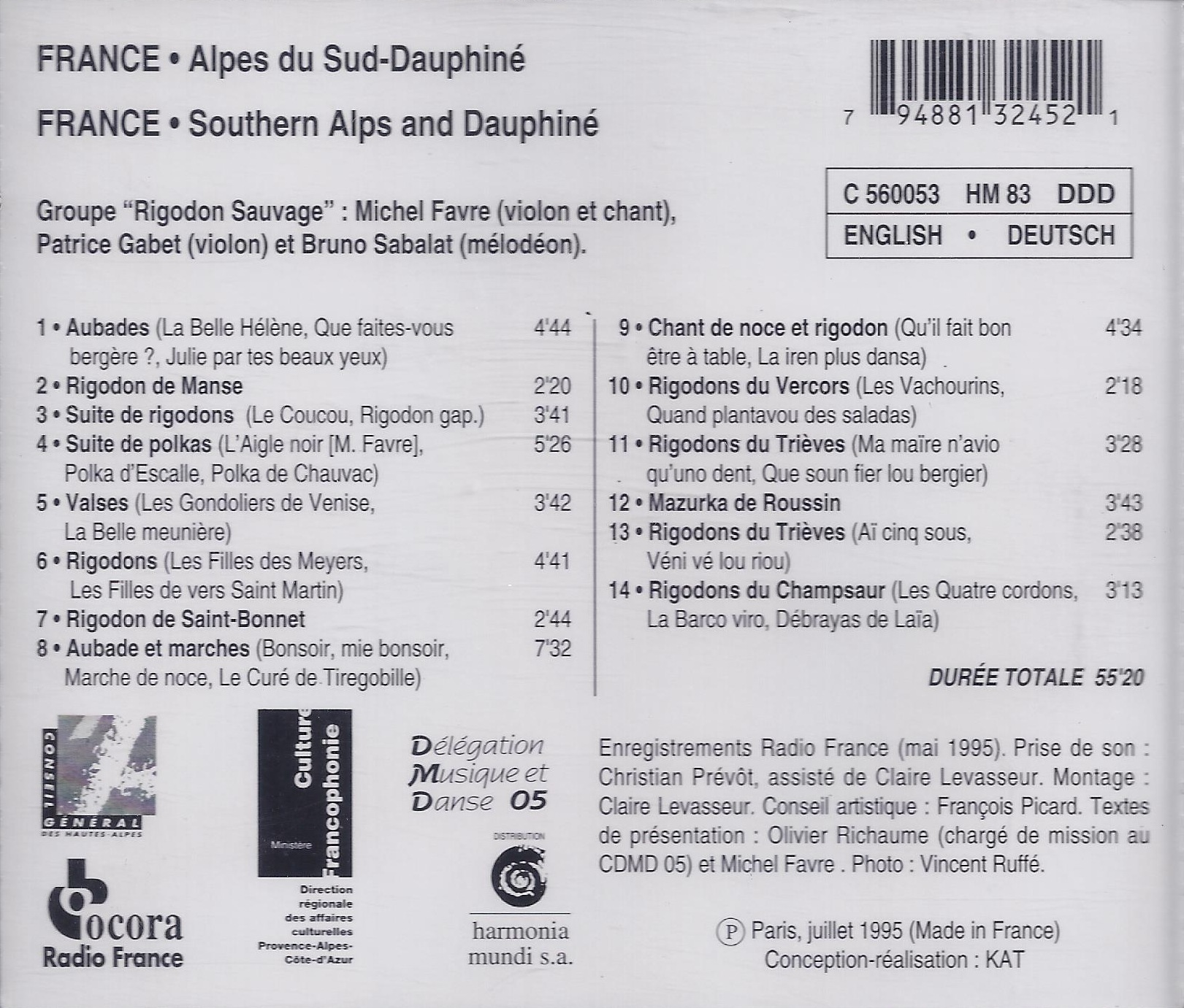 Rigodon Sauvage ‎– France: Southern Alps And Dauphiné - slide-1