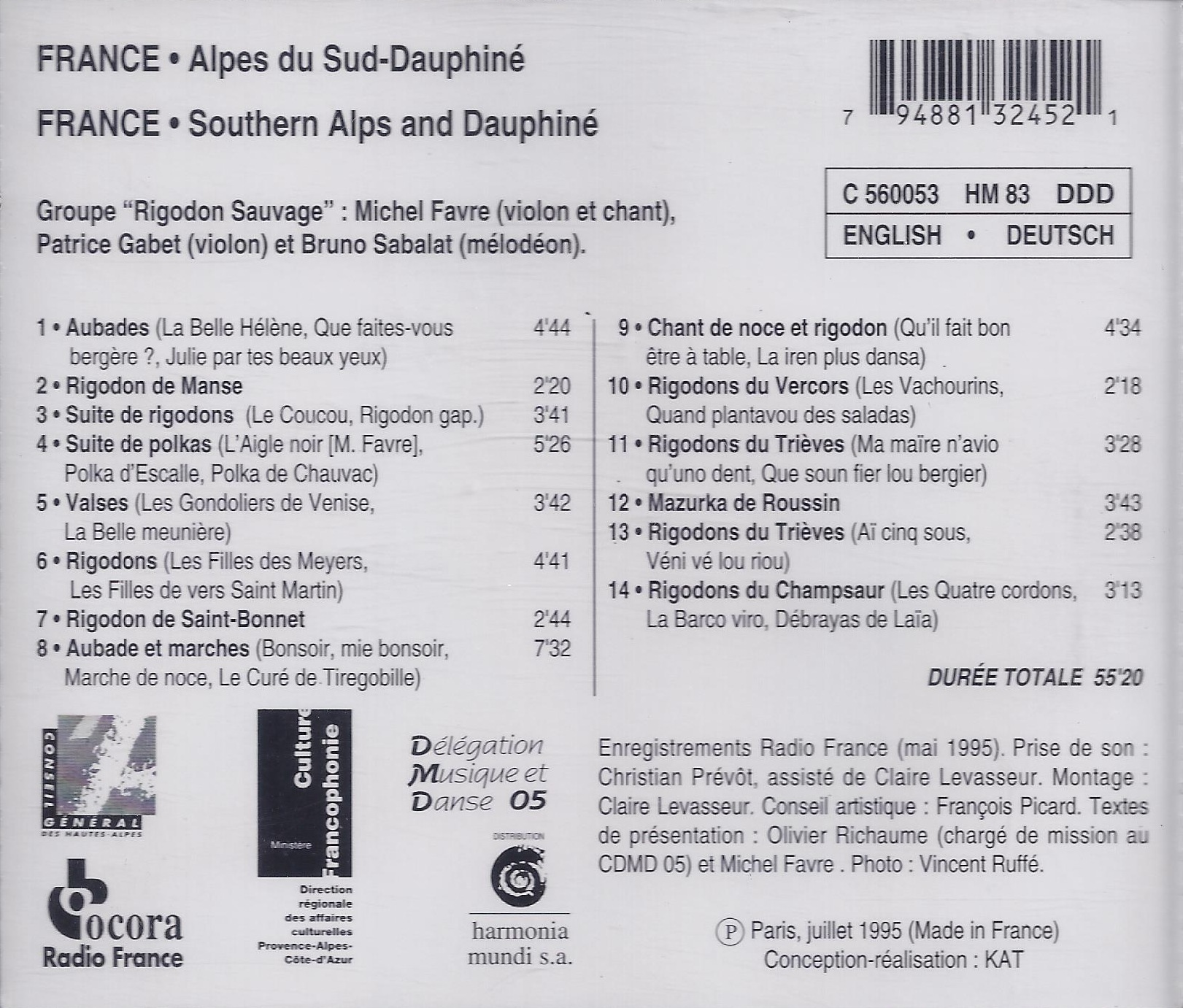 Rigodon Sauvage ‎– France: Southern Alps And Dauphiné - slide-1