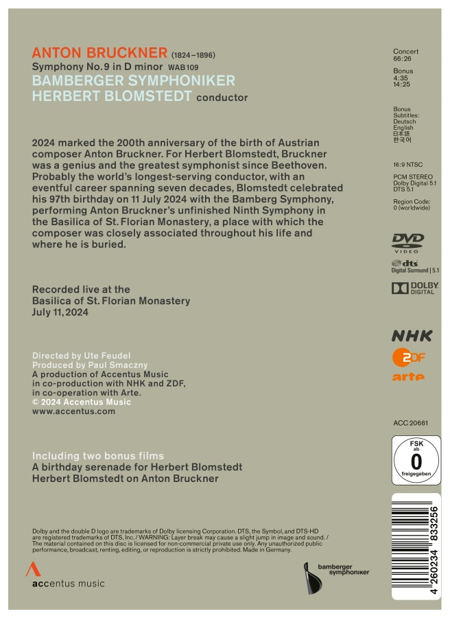 Bruckner: Symphony No. 9 (DVD) - slide-1