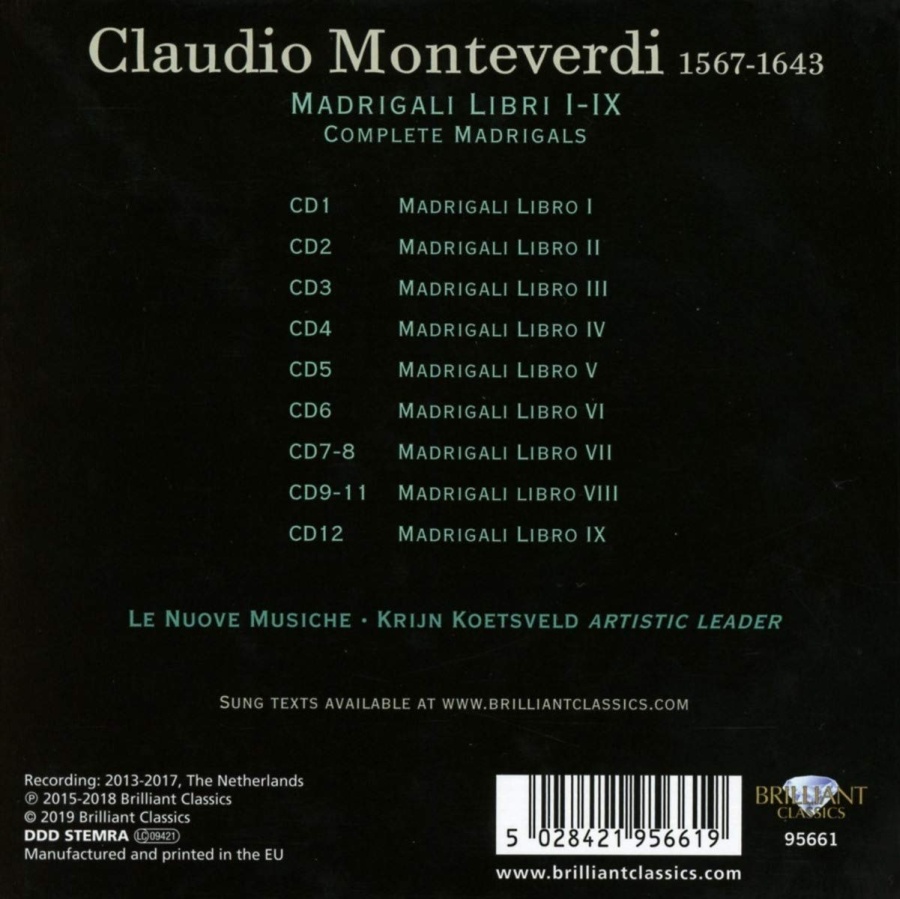 Monteverdi: Madrigali Libri I - IX - slide-1