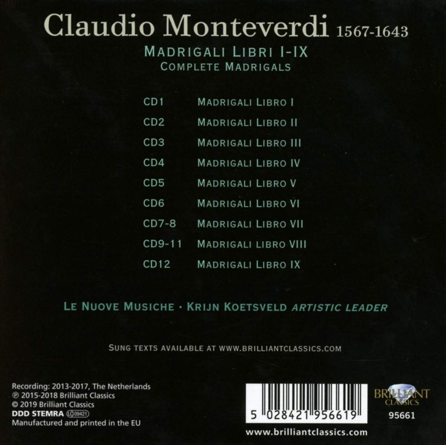 Monteverdi: Madrigali Libri I - IX - slide-1