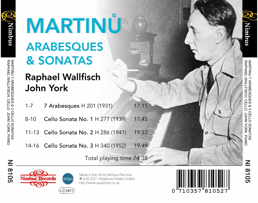 Martinů: Three Cello Sonatas - slide-1