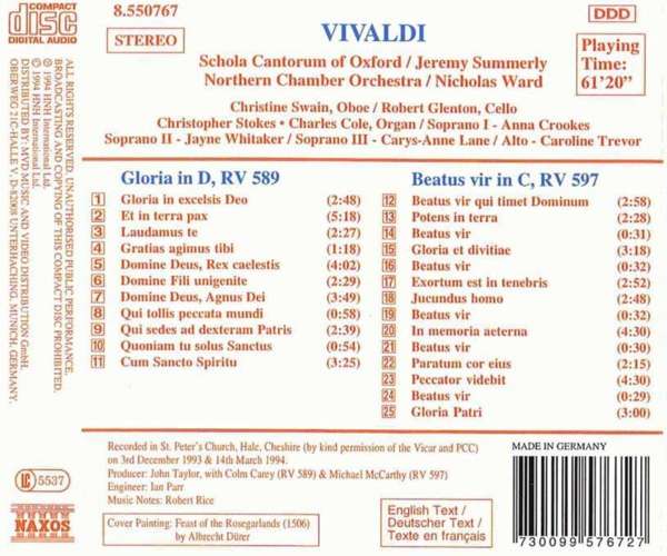 VIVALDI: Gloria, Beatus Vir - slide-1