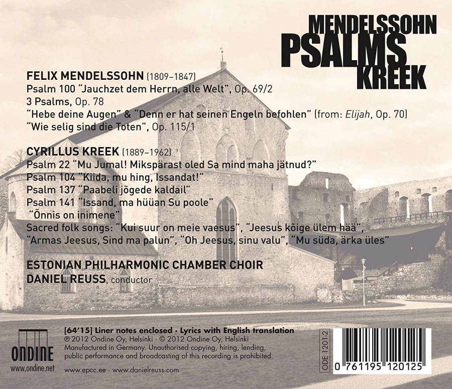 Mendelssohn & Kreek: Psalms - slide-1