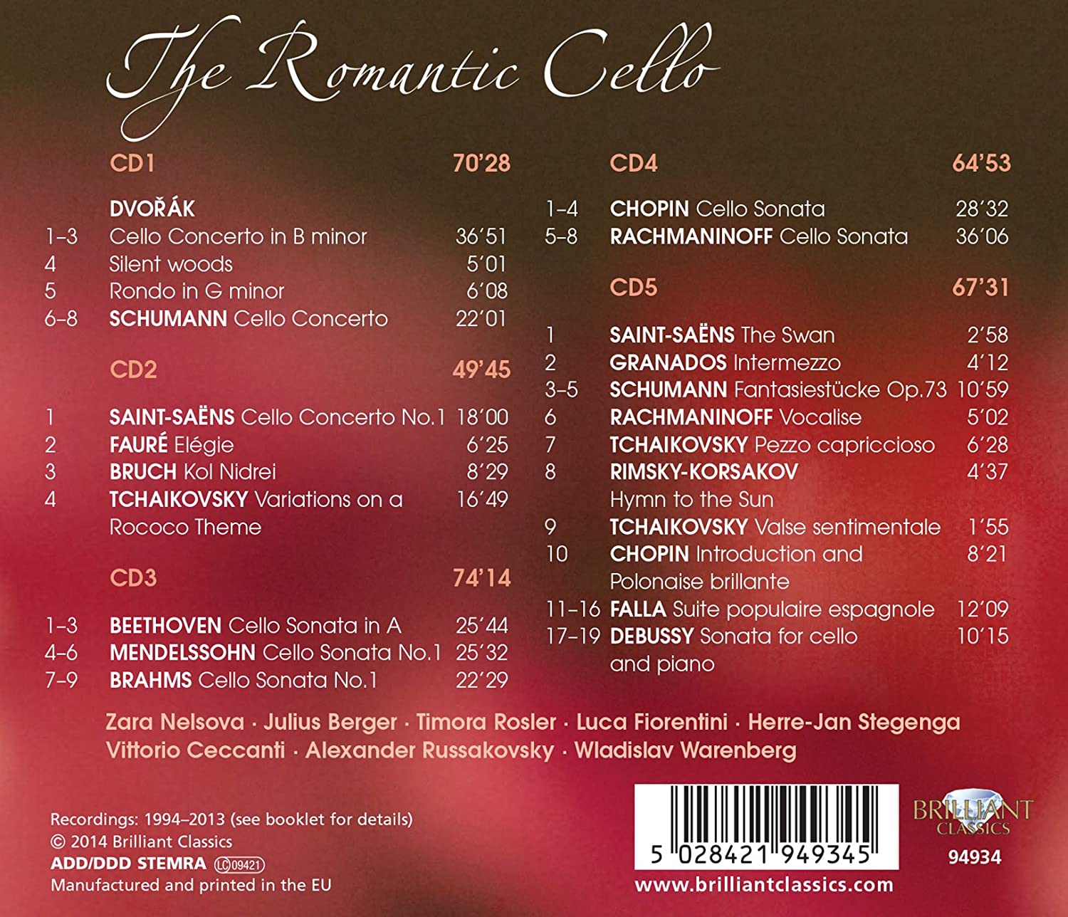The Romantic Cello - slide-1