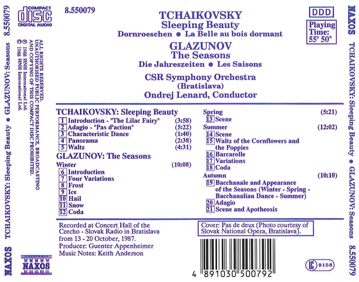 TCHAIKOVSKY: Sleeping Beauty / GLAZUNOV: The Seasons - slide-1