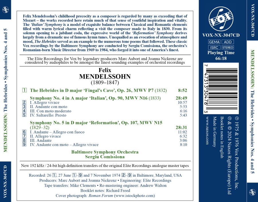 Mendelssohn: Symphonies Nos. 4 & 5; The Hebrides Overture - slide-1