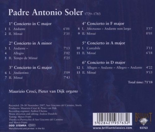 Soler: Six Concertos for Two Organs - slide-1