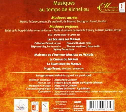 Musiques au temps de Richelieu – Boesset, Bouzignac,La Barre - slide-1