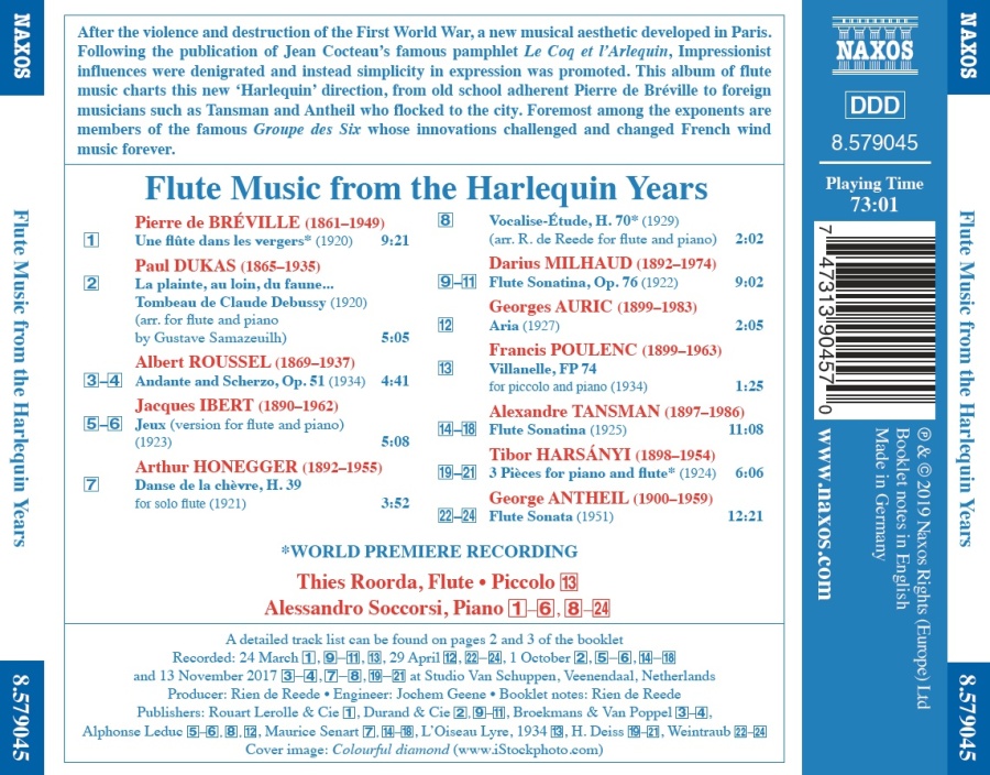 Flute Music from the Harlequin Years - slide-1